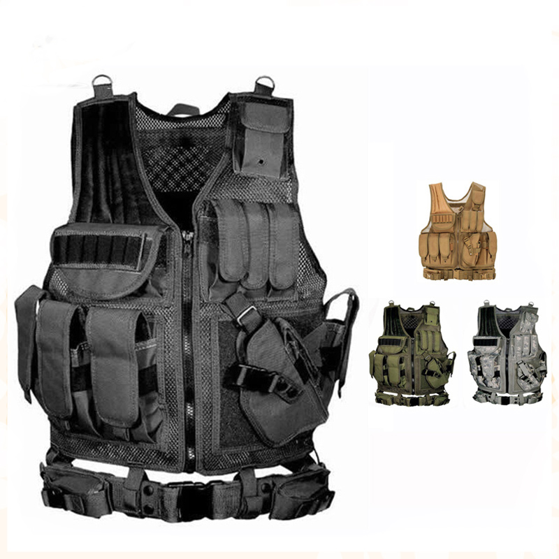 Hunting Outdoor Jacket - Gilet tattico Molle regolabile Gilet da