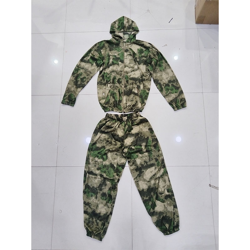 Hunting Outdoor Apparel - Tuta Mimetica in Rete con Cappuccio
