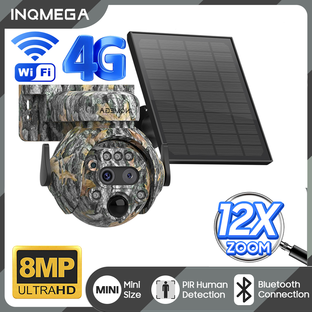 Outdoor Hunting Camera Wifi - INQMEGA 12X ZOOM 4K 8MP Telecamera