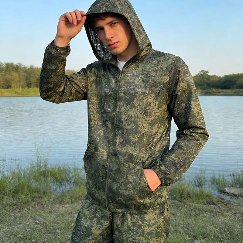 Hunting Outdoor Jacket - Completi Tattici con Cappuccio, Abbigliamento Mimetico