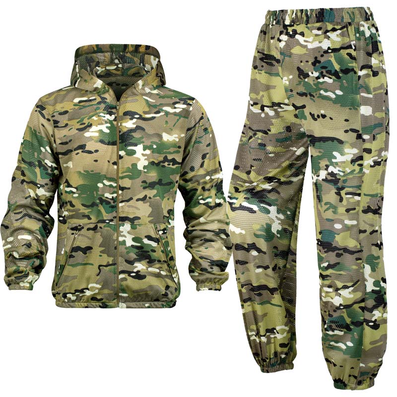 Hunting Outdoor Apparel - Tuta Mimetica Estiva in Rete Traspirante
