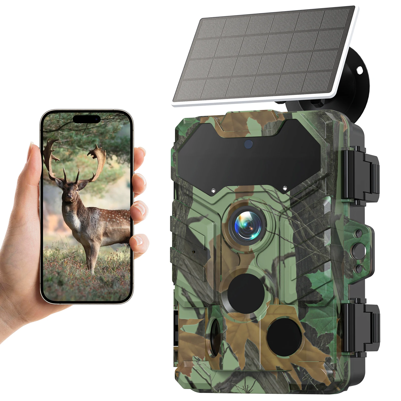 Outdoor Hunting Camera Wifi - Telecamera solare Telecamera da traccia wireless