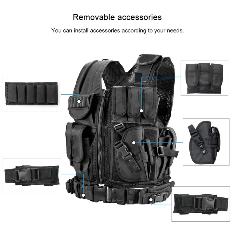 Gilet tattico Molle regolabile - Hunting Outdoor Jacket recensione e prezzo