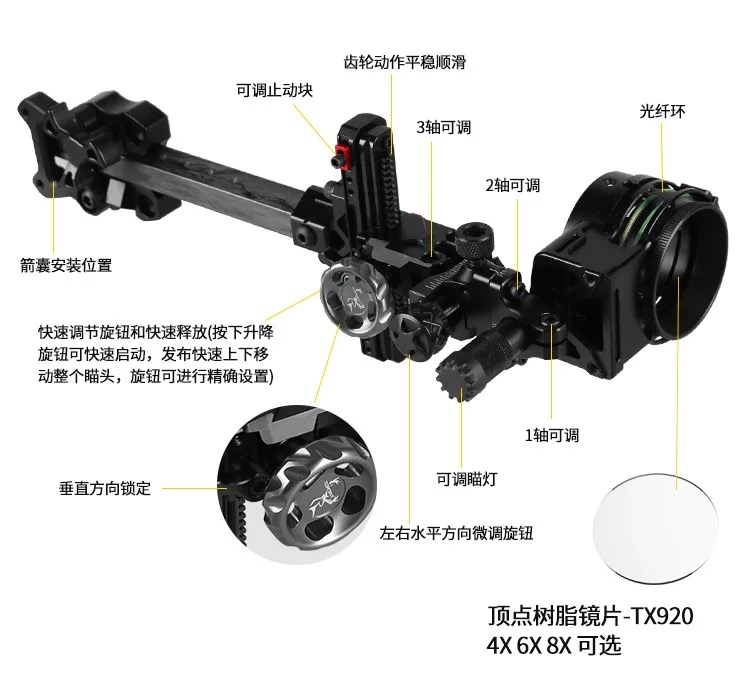 Mirino per Arco Compound con L - Hunting Bow Compound recensione e prezzo