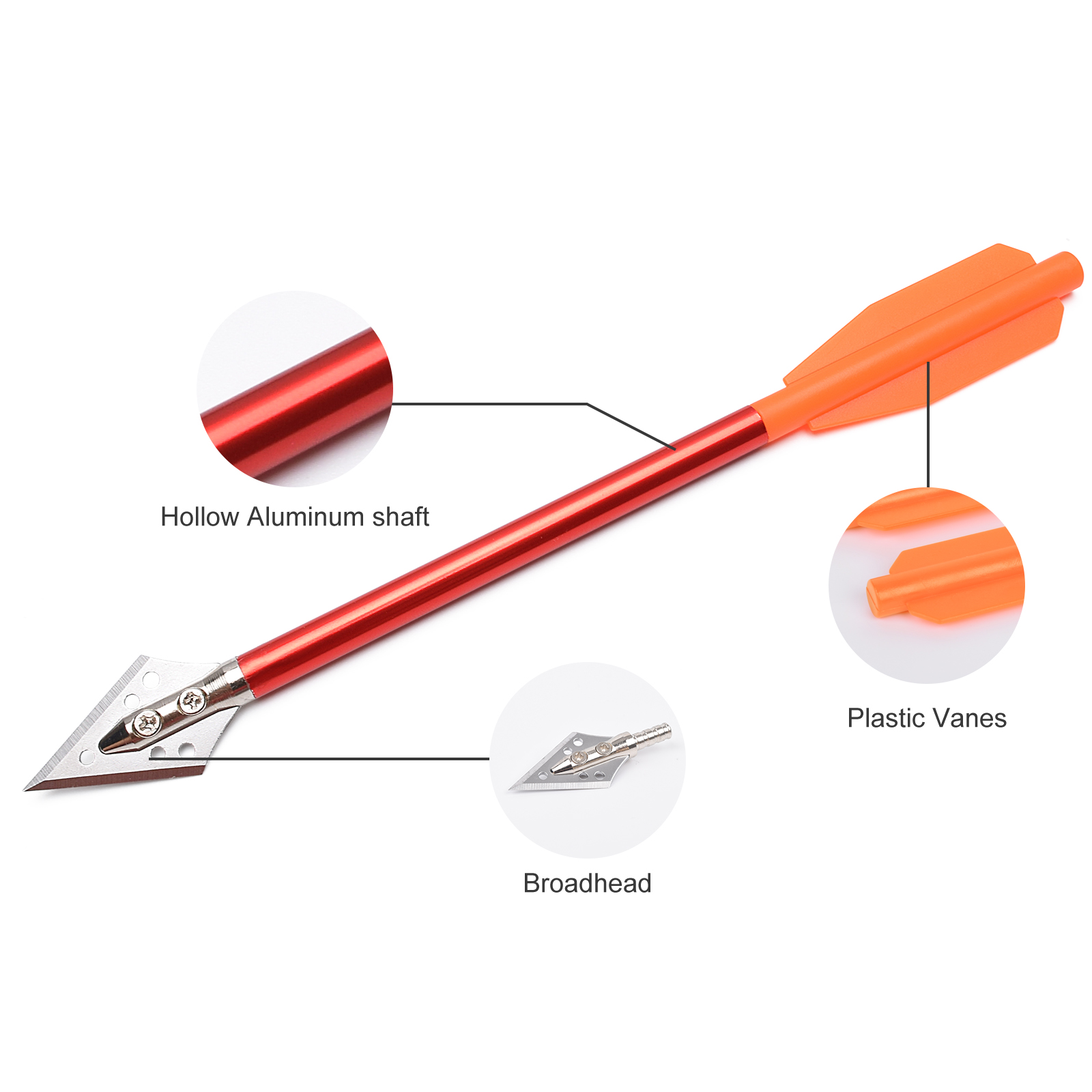 Set di 3 Frecce in Alluminio d - Is Hunting Outdoor Recreation recensione e prezzo