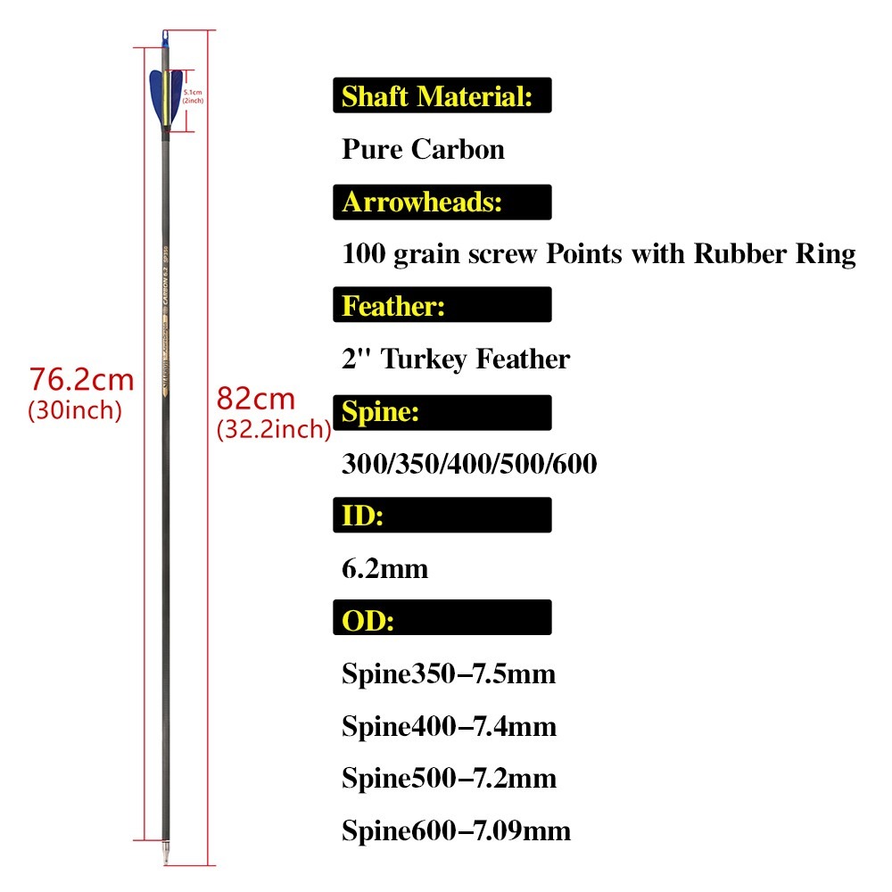 Frecce in Carbonio 32 Pollici  - Hunting Bow Compound recensione e prezzo